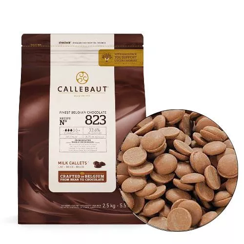 Шоколад Каллебаут Callebaut Молочный 33,6%, упаковка 2,5кг. Шоколад Каллебаут Callebaut Молочный 33,6%, упаковка 2,5кг.