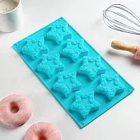 Силиконовая форма "Звездочки" 8яч., 29*16*2см
