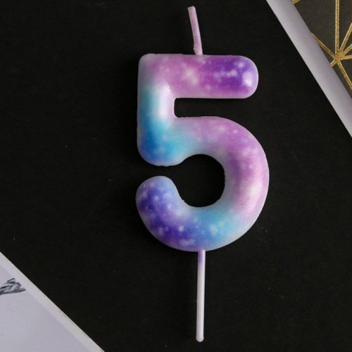 Свеча цифра "5" Disco Свеча цифра "5" Disco