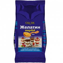 Желатин гранулированный 180 bloom VAL'DE, 500г.