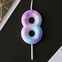Свеча цифра "8" Disco