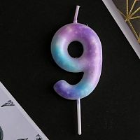 Свеча цифра "9" Disco