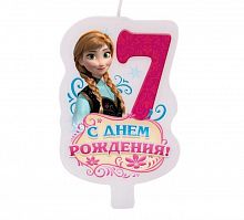 Свеча в торт "Холодное сердце №7"