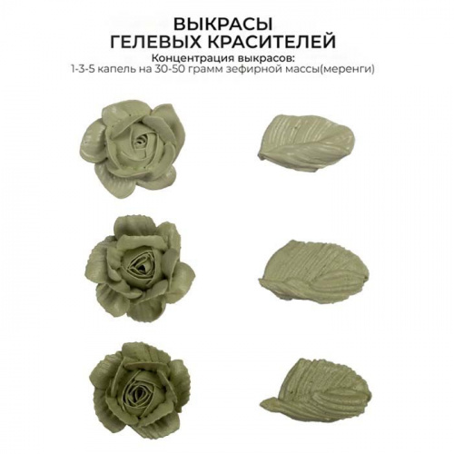 Гелевый краситель БИОХРОМ Фисташковый пломбир, 100г. фото 2